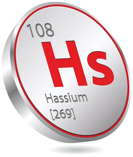 Hassium prvek — Stockový vektor