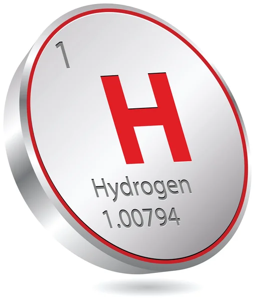 Elemento hidrogénio — Vetor de Stock