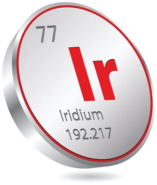 Irídium elem — Stock Vector