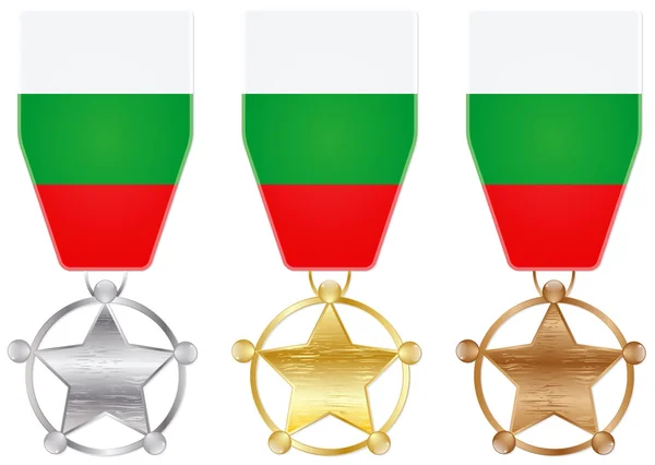 Bulgaria medals — Stock Vector