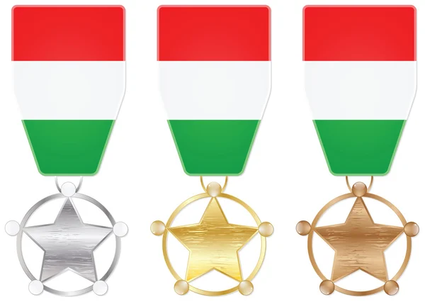 Hungary medals — Stock Vector