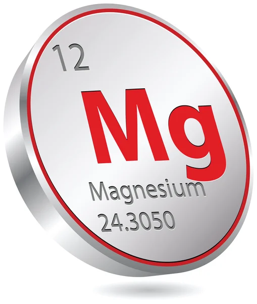 Magnesium button — Stock Vector