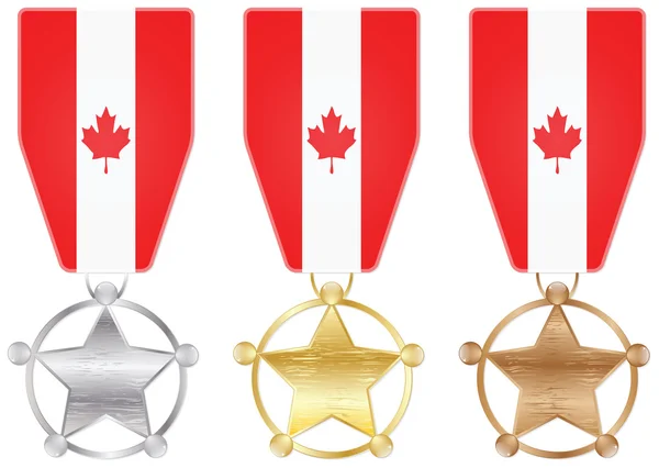 Kanada madalya — Stok Vektör