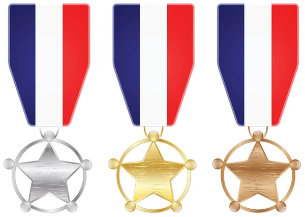 Медалі Франції — стоковий вектор