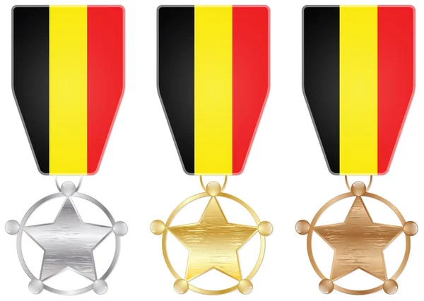 Médailles de Belgique — Image vectorielle