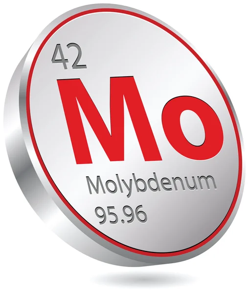 Molybdenum element — Stock Vector