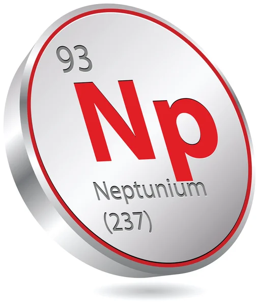 Neptunium element — Stock Vector