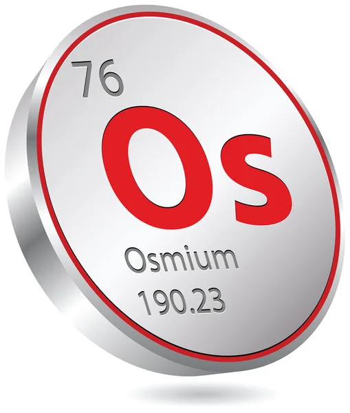 Osmium element — Stock Vector