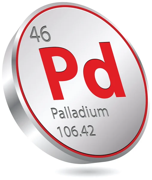 Palladium element — Stock Vector