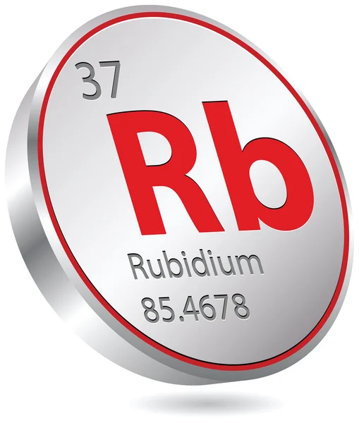 Rubidium-Element — Stockvektor