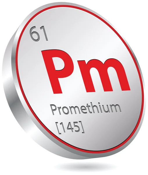 Prometium element — Stock vektor