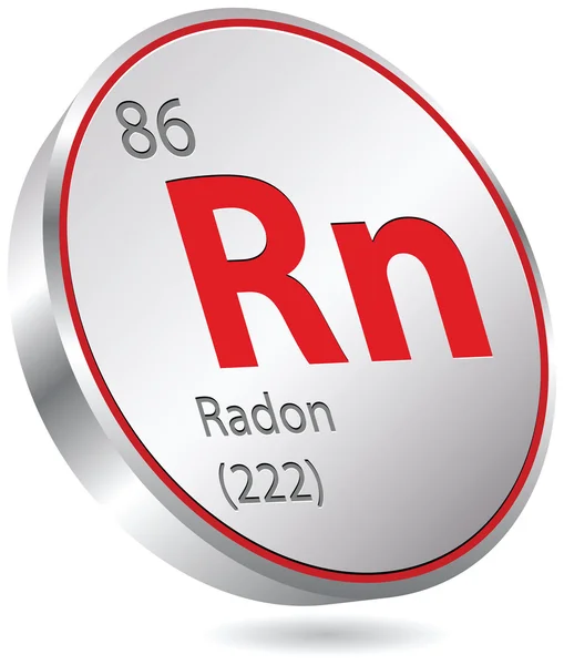 Radon element — Stock Vector