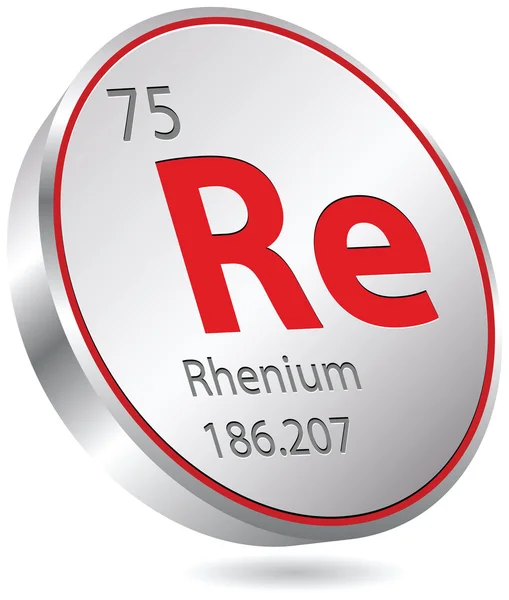 Rhenium element — Stock Vector