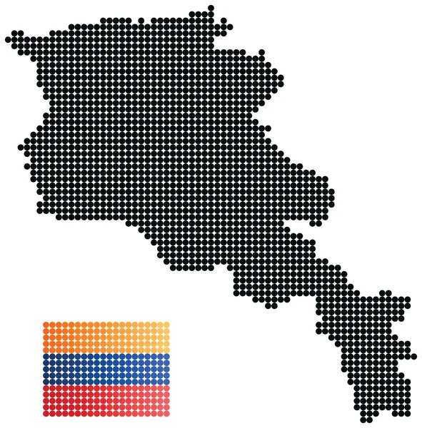 Armenië kaart — Stockvector