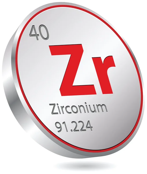 Zirkonium element — Stock vektor