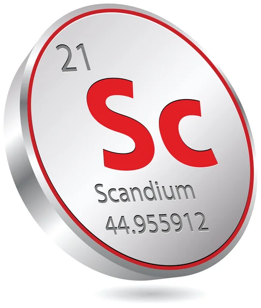 Élément de scandium — Image vectorielle