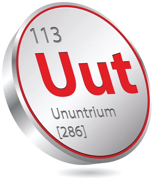 Ununtrium element — Stock Vector