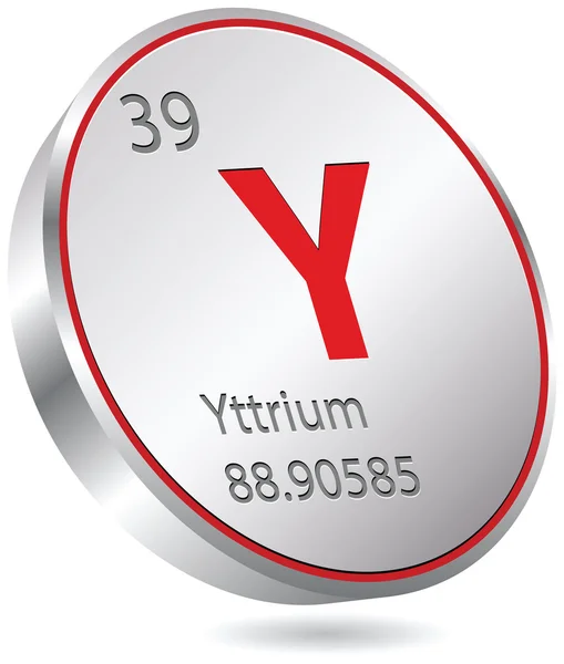 Prvek Yttrium — Stockový vektor