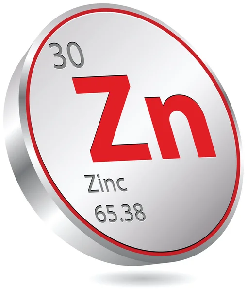 Zinc element — Stock Vector