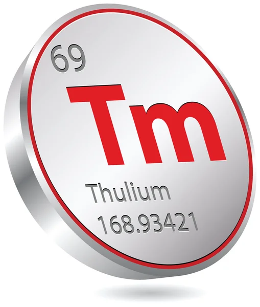 Thulium element — Stock Vector