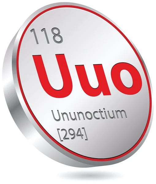 Chimisches Element ununoctium — Stockvektor