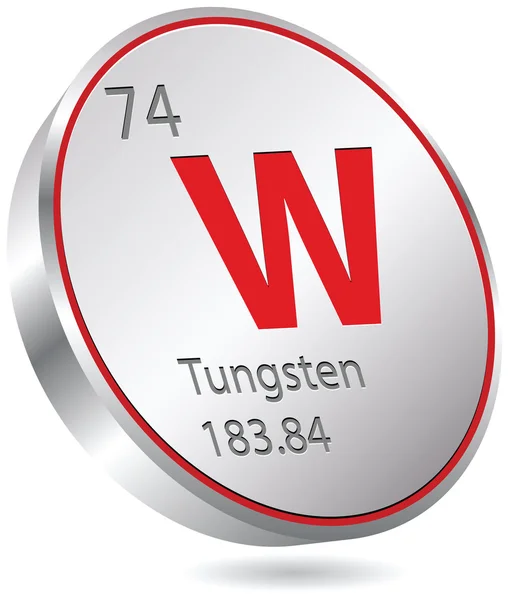 Tungsten element — Stock Vector