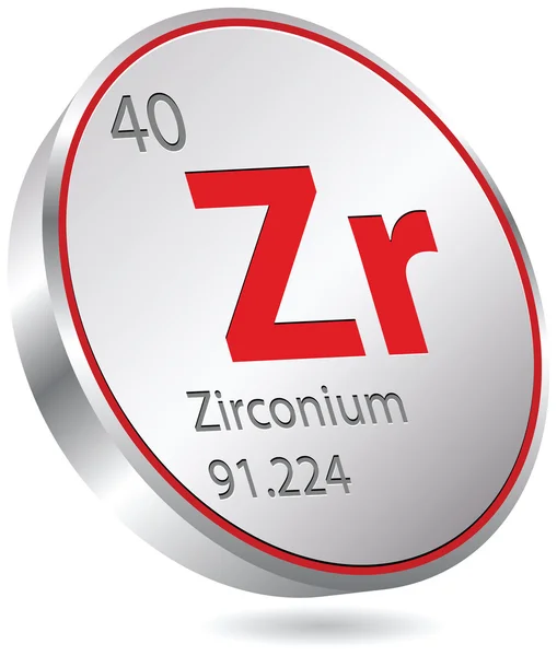 Zirkonium-Element lizenzfreie Stockillustrationen