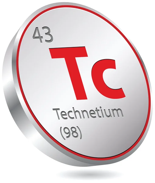 Technetiumelement lizenzfreie Stockvektoren