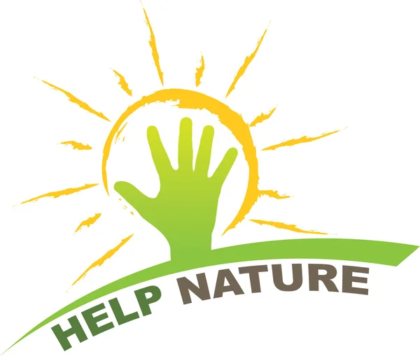 Help nature design — Stock Vector