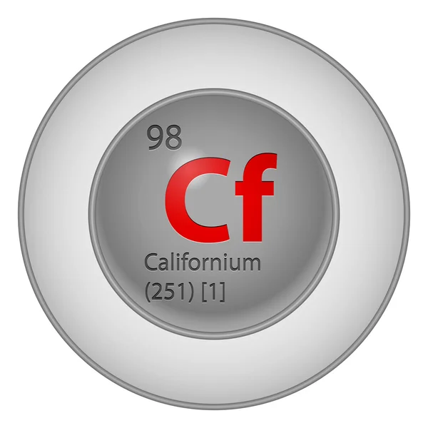 Elemento californium — Archivo Imágenes Vectoriales