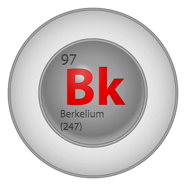 Elemento de berkelium — Vector de stock