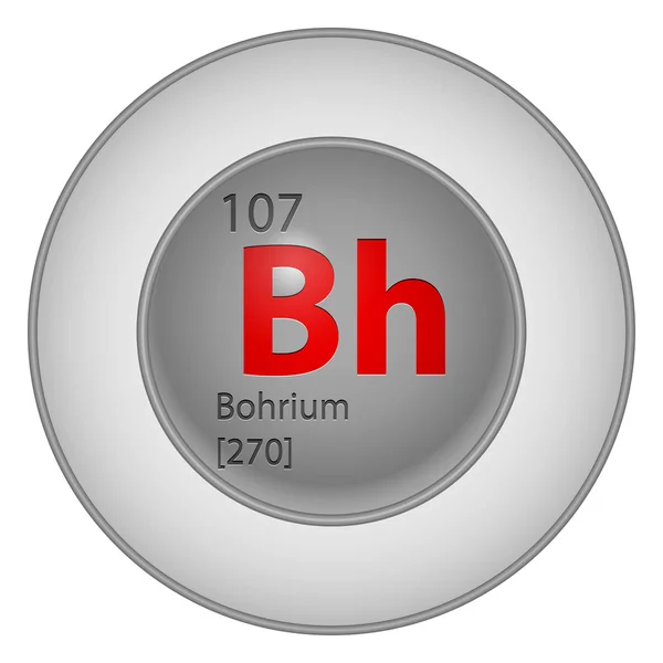 Bohrium-element — Stockvector