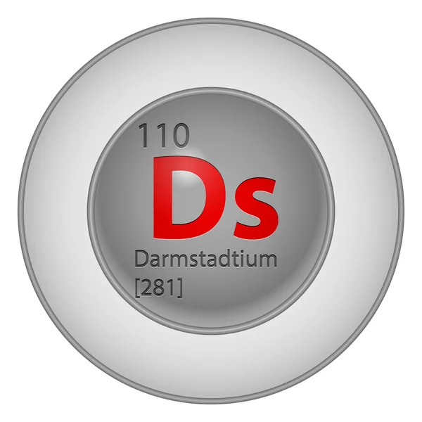Darmstadtium element — Stock Vector