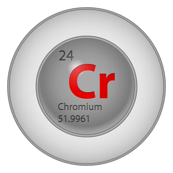 Chromium element — Stock Vector