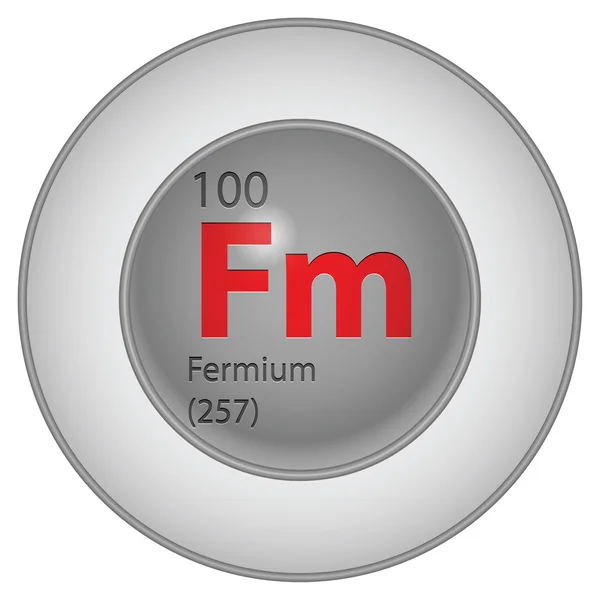 Fermium element — Stock Vector