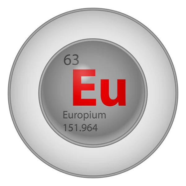 Europium-Element — Stockvektor