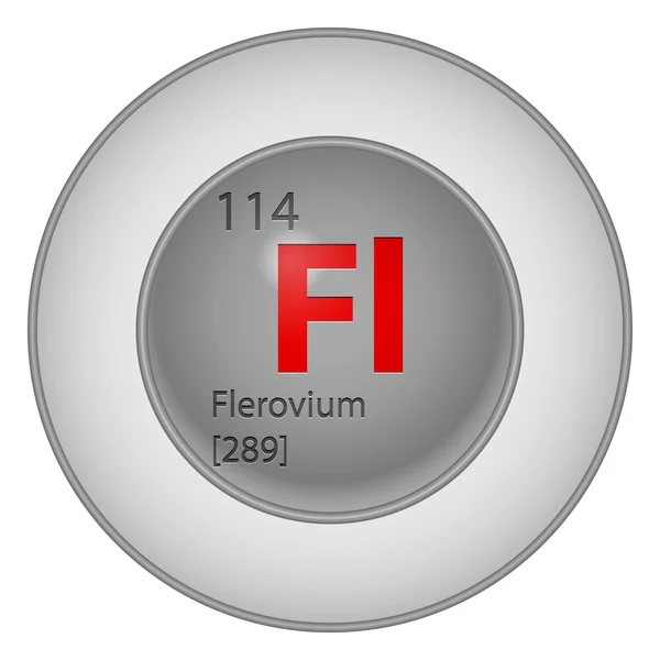 Elemento flerovium — Vector de stock