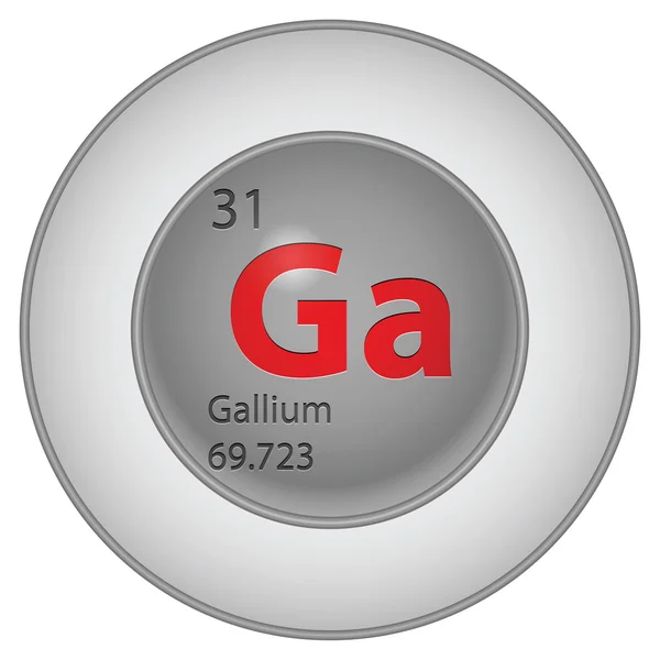 Élément de gallium Illustration De Stock