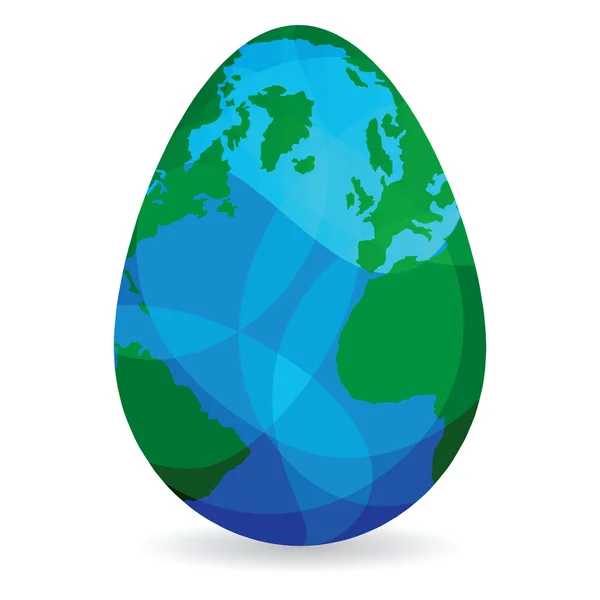 Global egg — Stock Vector