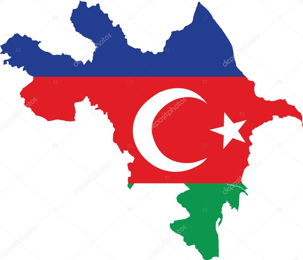 Mapa do Azerbaijão — Vetor de Stock © marincas_andrei ...