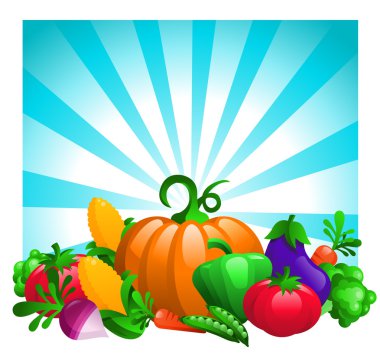 arka plan patlama parlak sebze