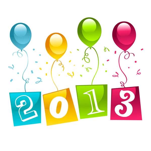 Yeni yıl 2013 tebrik kartı — Stok Vektör