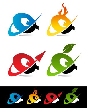 alfabe simgeler q swoosh