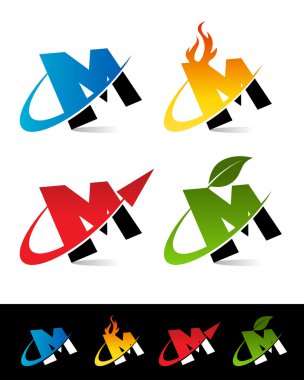alfabe simgeler m swoosh