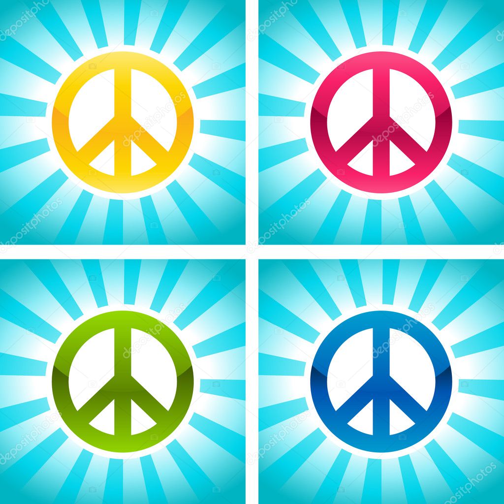 Colorful Peace Signs