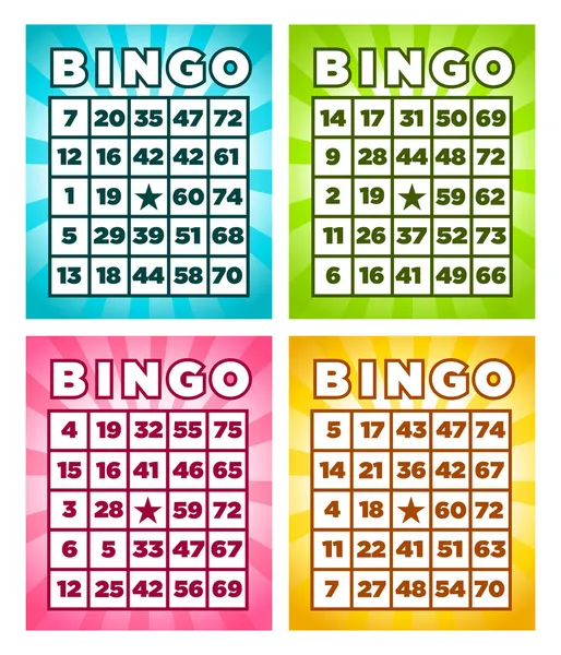 Cartones bingo imágenes de stock de arte vectorial