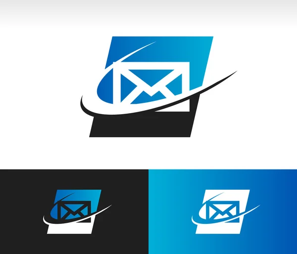 Enveloppe Swoosh Icône — Image vectorielle