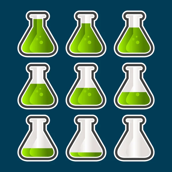 Test Tube Icons — Stock Vector