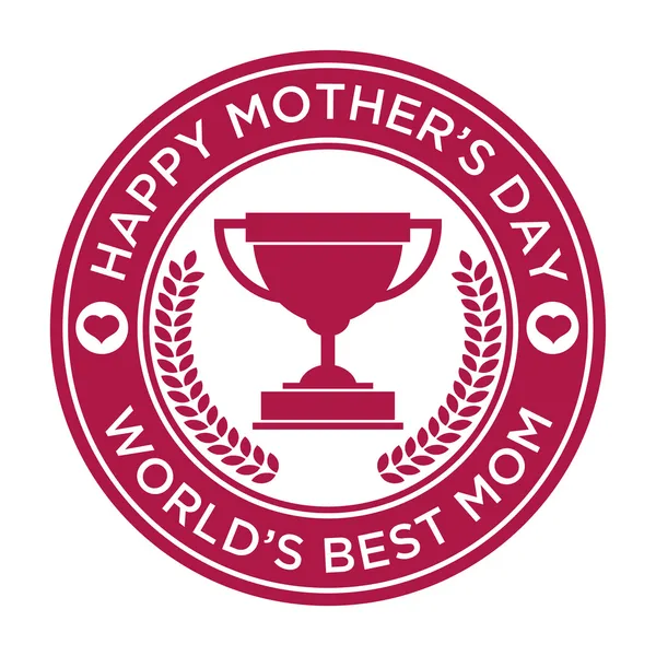 Icono de día de las madres felicesευτυχής μητέρες ημέρα εικονίδιο — Διανυσματικό Αρχείο