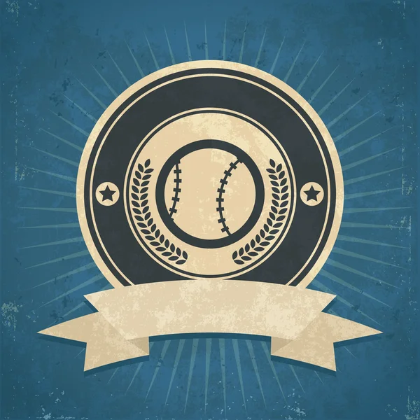 Emblème de baseball rétro — Image vectorielle